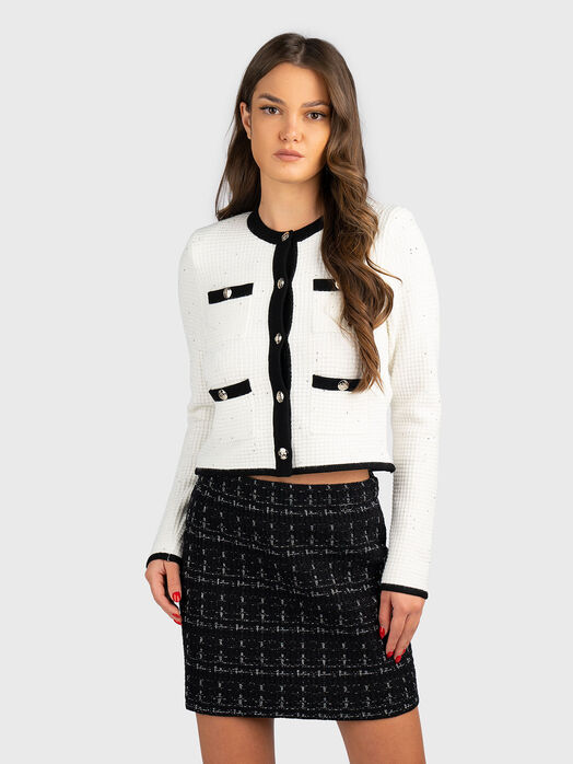 Jacket with lurex threads