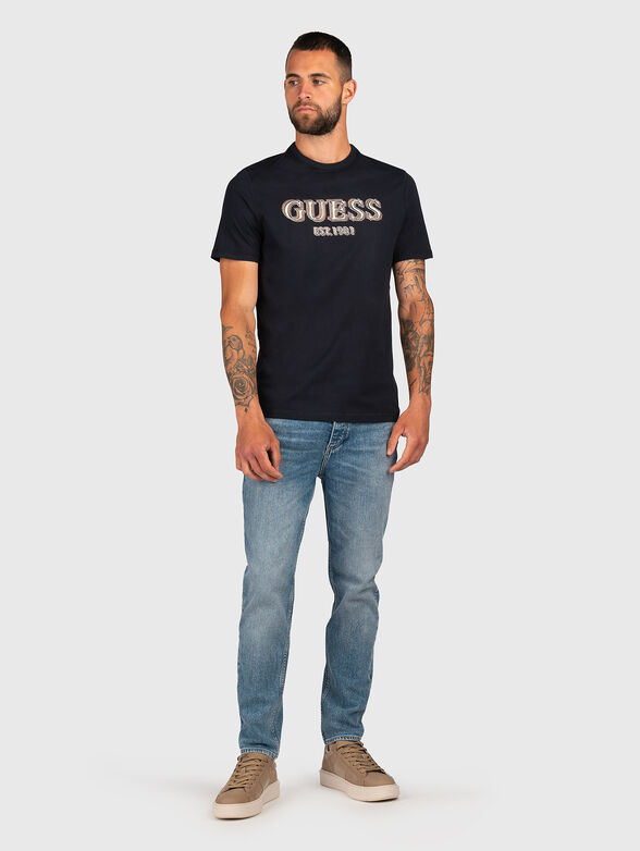 Slim T-shirt with logo embroidery - 2