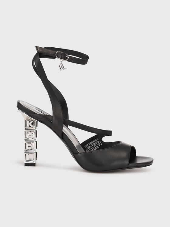 KOLUMN leather heeled sandals - 1