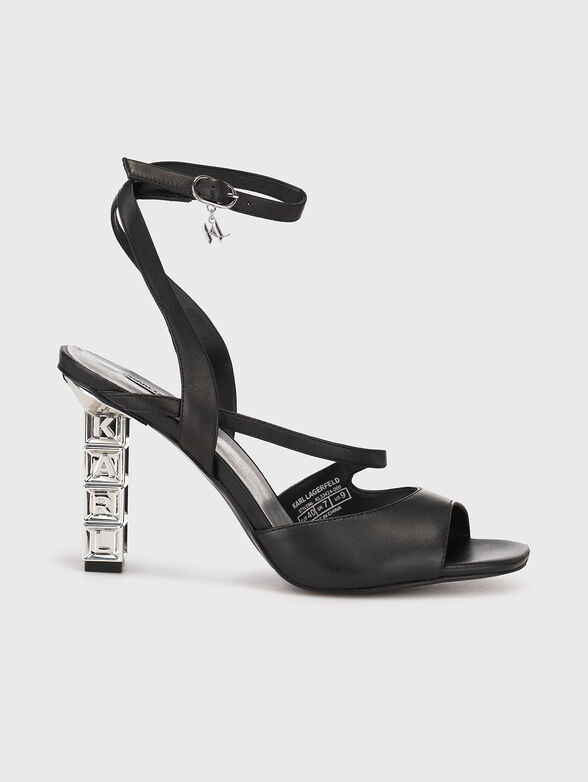 KOLUMN leather heeled sandals - 0