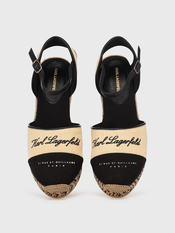 Platform espadrilles with logo embroidery - 6