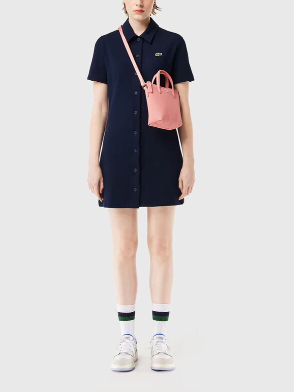 Dark blue buttoned dress  - 3