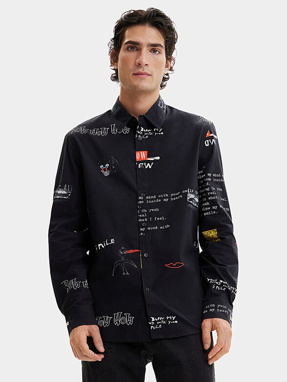 CARLO shirt with art print - 1