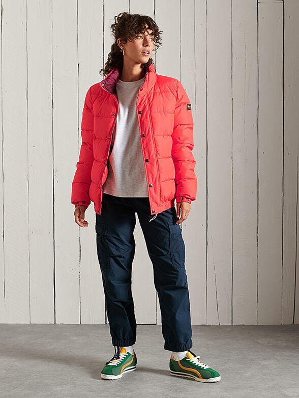 Puffer jacket with logo detail on the sleeve - 2
