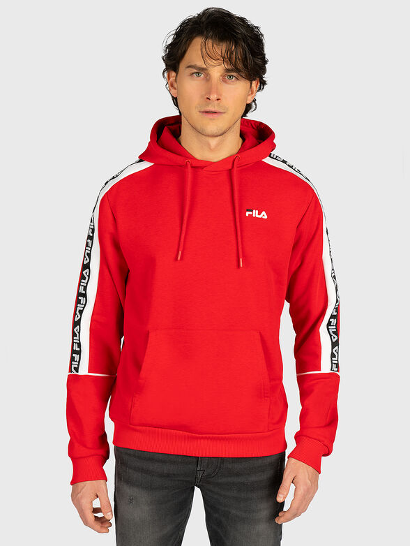 TEFO black sweatshirt with logo branding  - 1