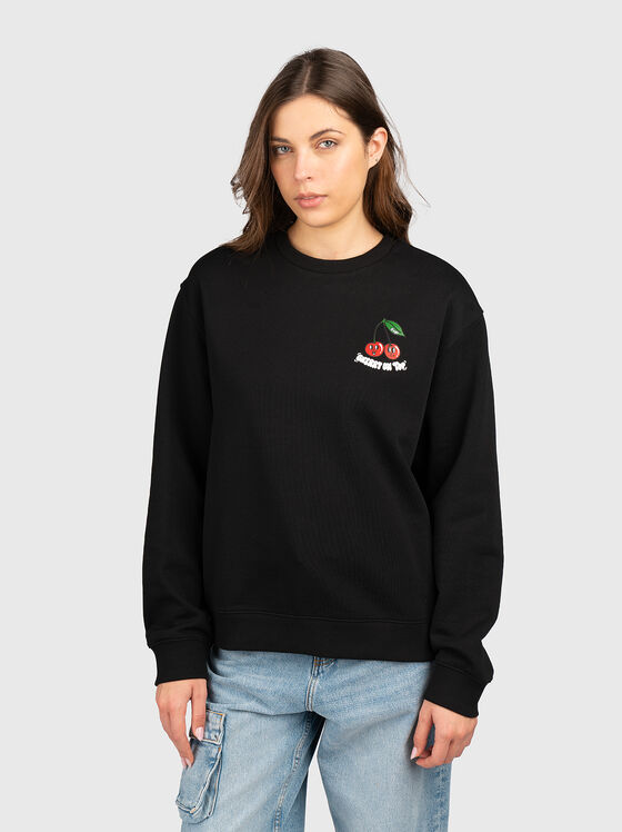 Oversized sweatshirt with logo print - 1