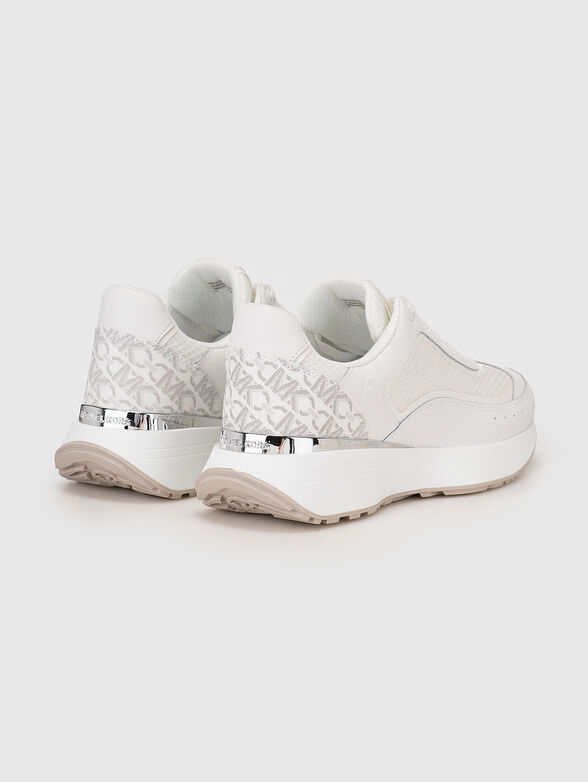 ARI leather and textile sneakers - 3