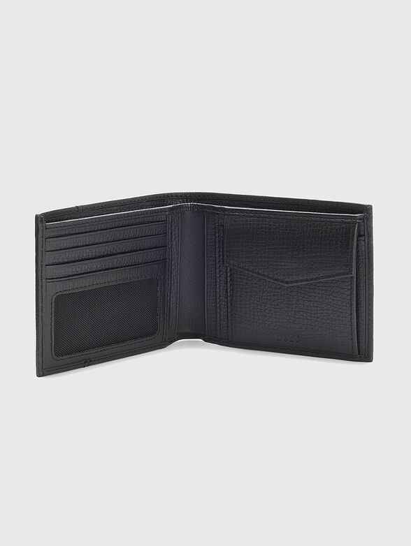 Leather wallet with logo - 3