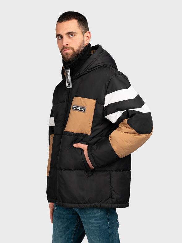 Puffer jacket with contrast details - 3