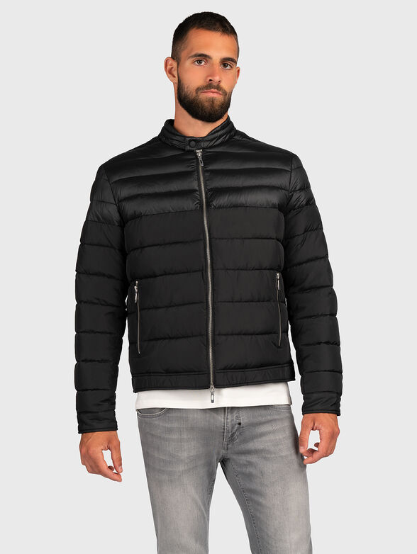 Black jacket with logo accent - 1