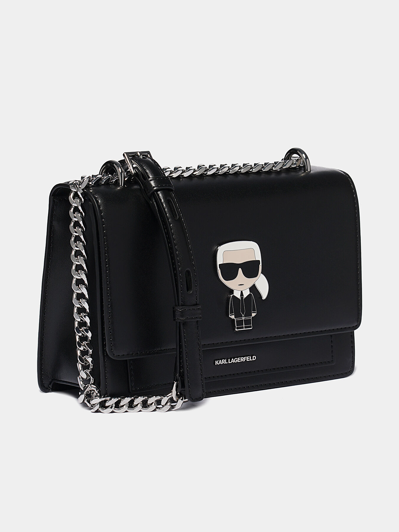 K IKONIK Leather shoulder bag brand Karl Lagerfeld Globalbrandsstore en