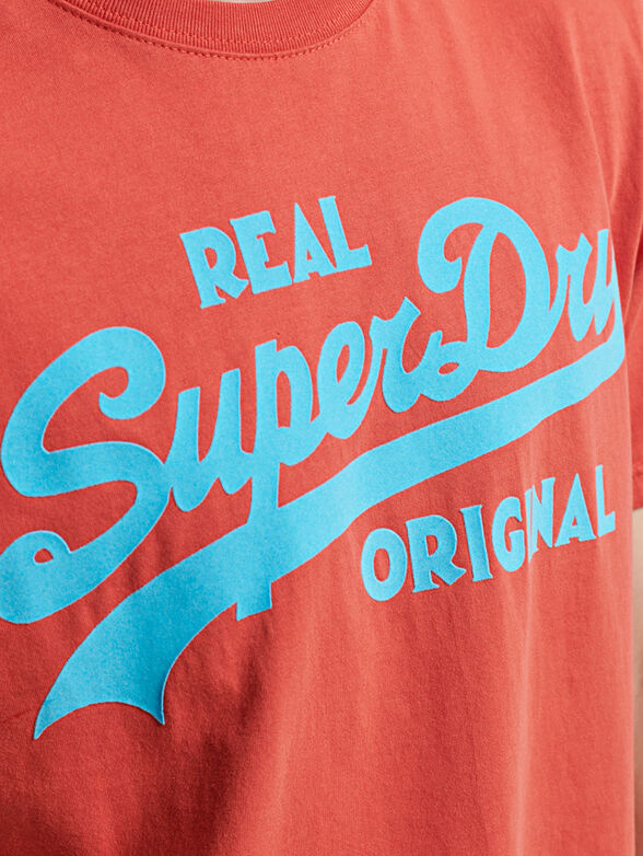 Cotton blend T-shirt with logo  - 4