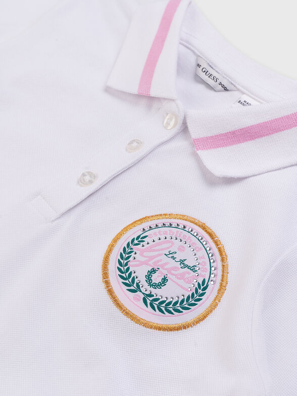 White dress in cotton pique - 4