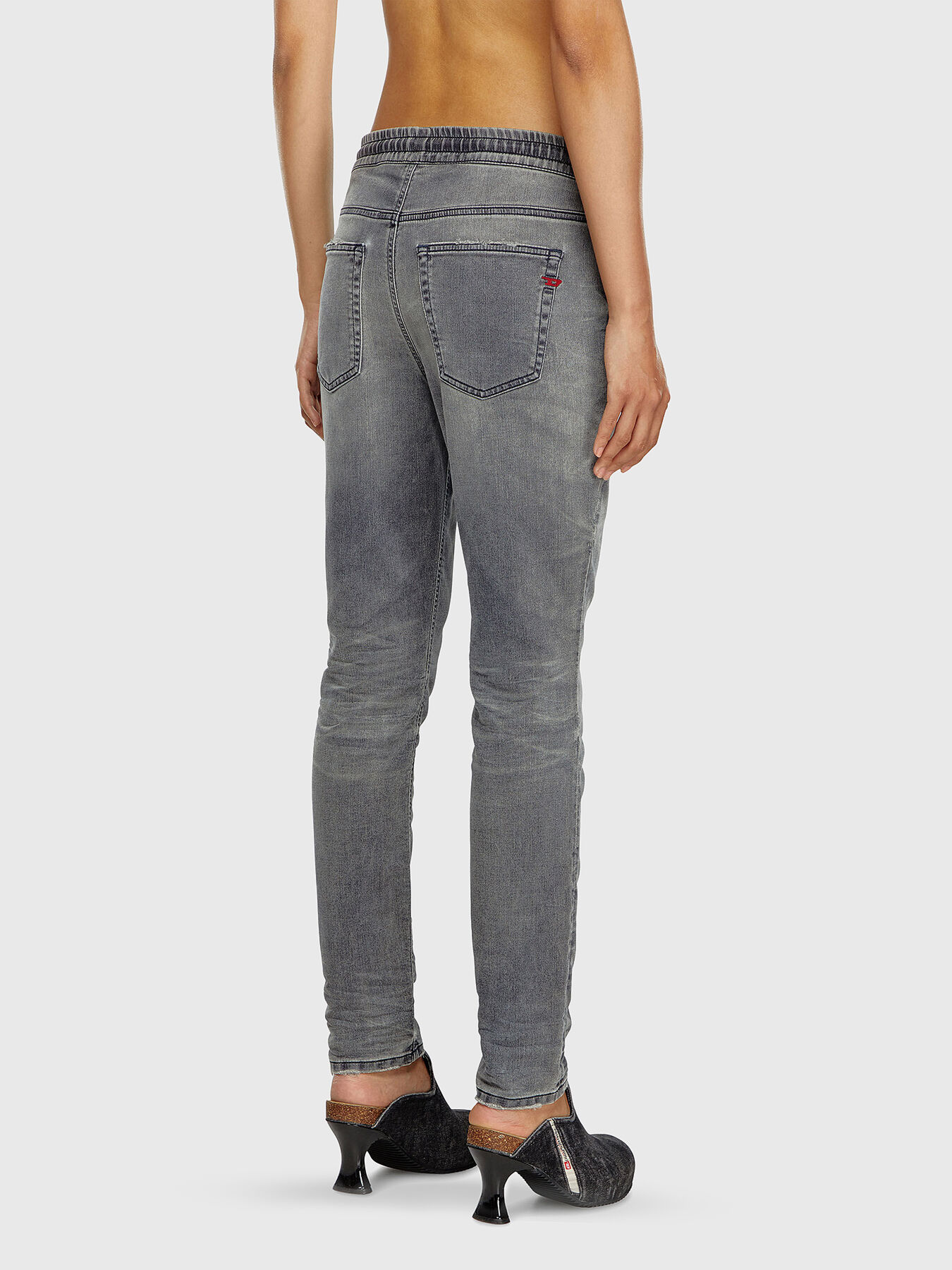 海外限定スパイク販売 D-KRAILEY 2031 JOGG brand waist elastic with jeans grey パンツ