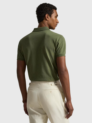 Cotton polo shirt with logo - 3