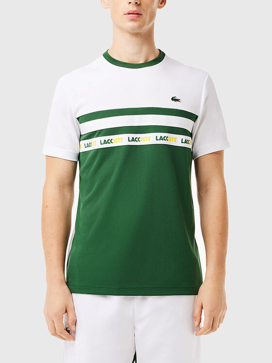 T-shirt with oval neckline - 1