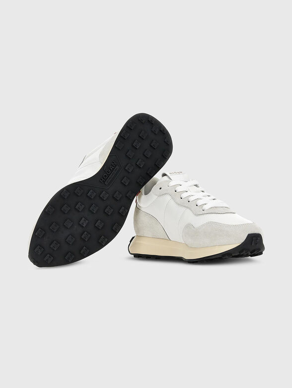 Suede and leather sports shoes - 5