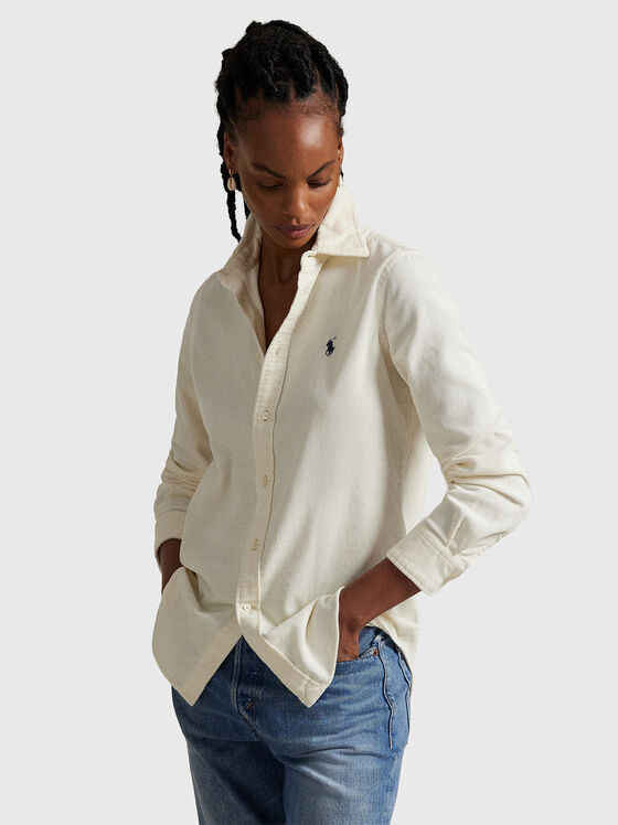 Slim fit corduroy shirt - 1