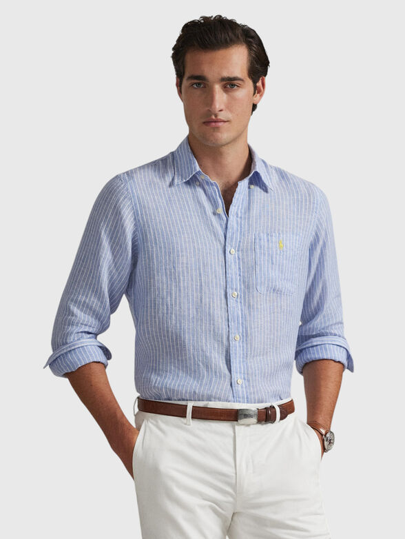 Shirt with striped pattern - 1