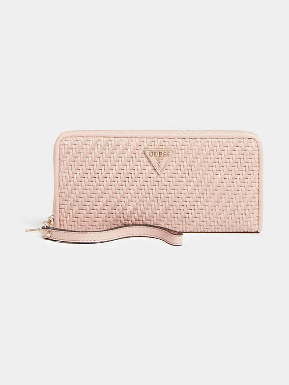 HASSIE Black purse with intertwined texture - 1