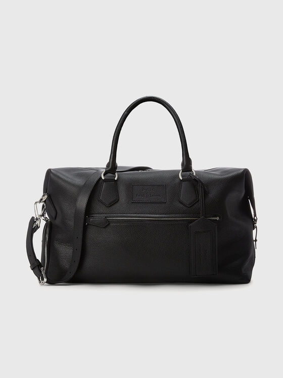 Black leather duffle bag  - 1