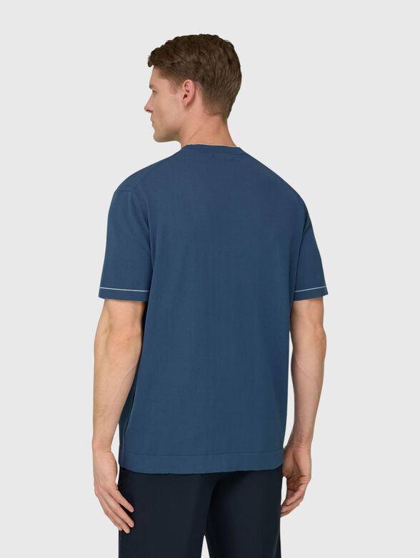 Cotton crepe knit T-shirt  - 3