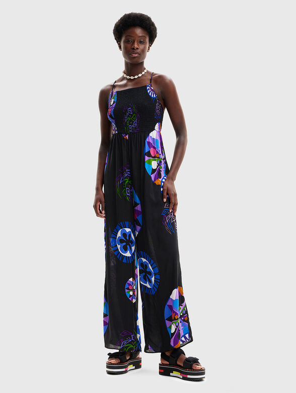 Jumpsuit with bare back - 0