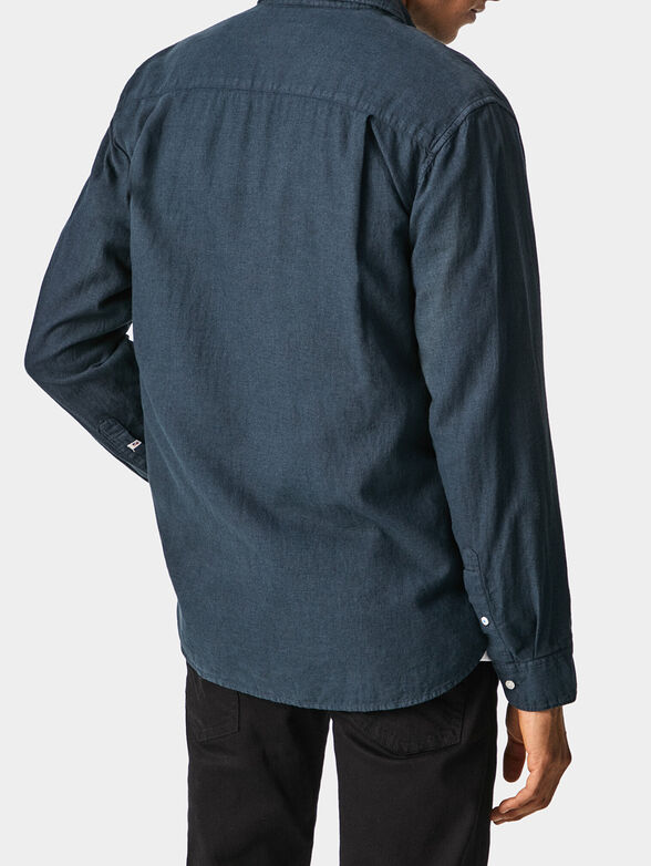 PARKERS blue linen shirt  - 3