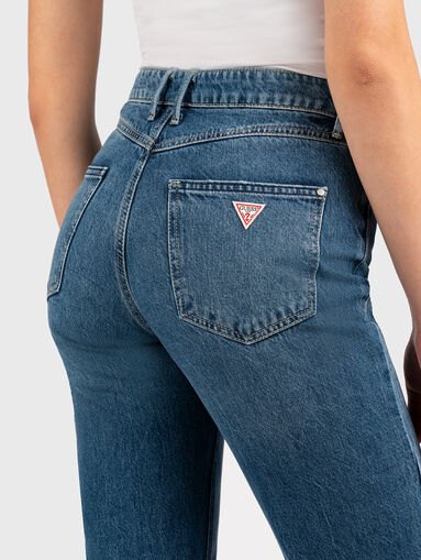 Straight cotton blend jeans  - 3