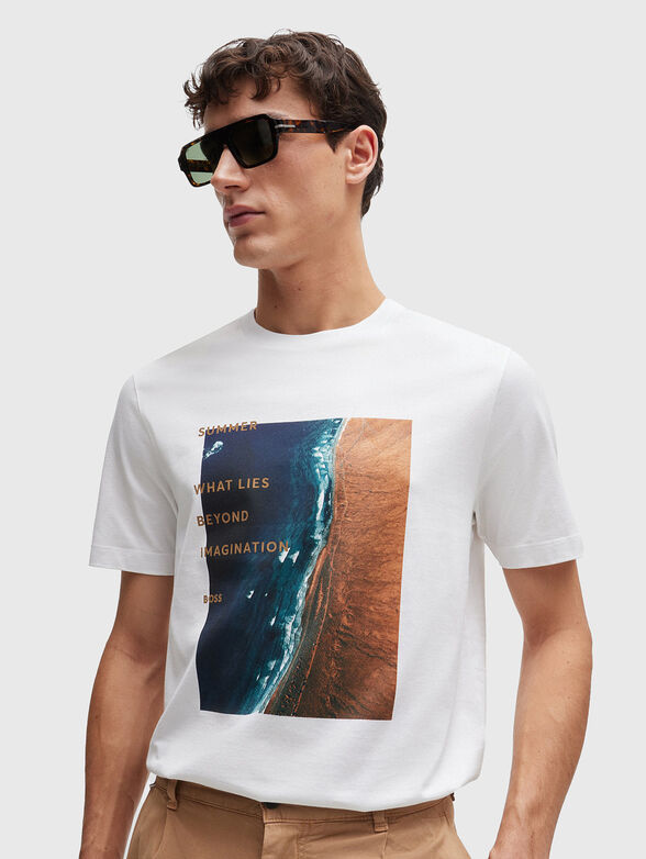 TIBURT cotton black T-shirt with print - 4