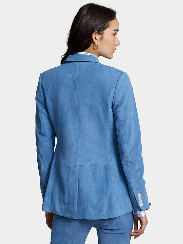 Blue suede jacket - 2