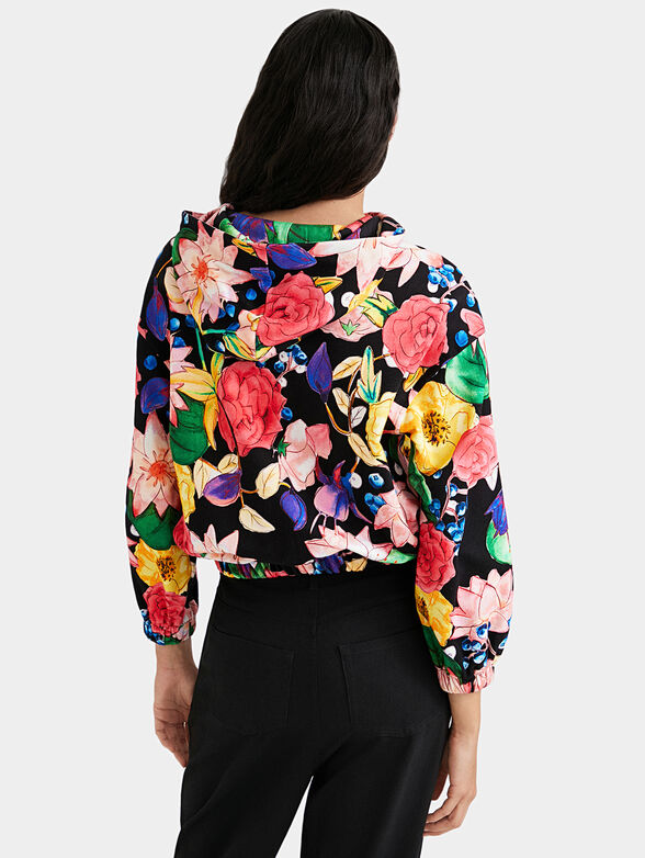 CAROL sweatshirt with colorful maxi flowers - 3