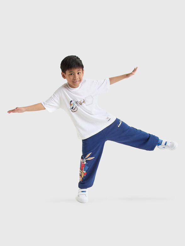 White T-shirt with  print - 2