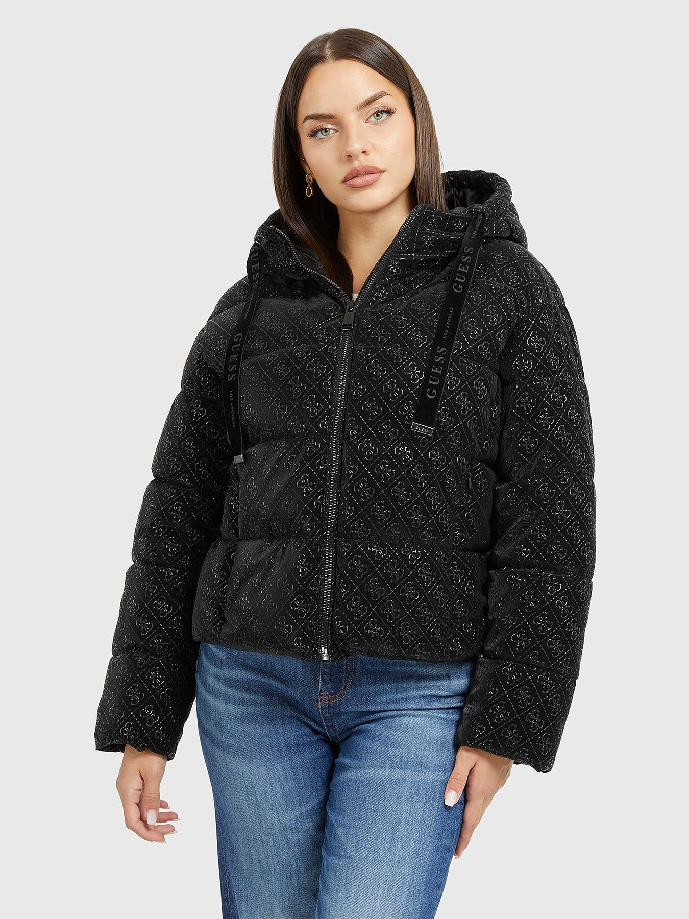 Guess jacket logo clearance