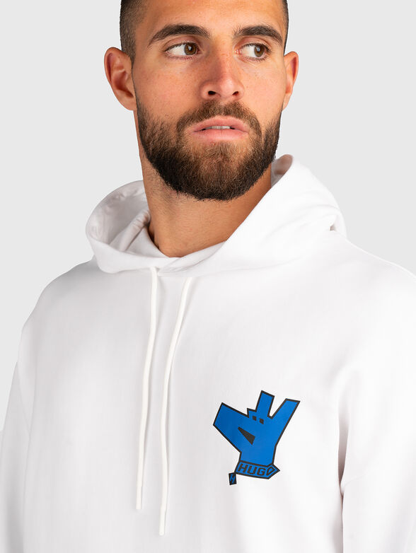 Cotton sweatshirt with logo details - 4