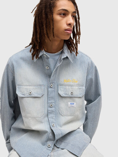 Oversized denim shirt - 4