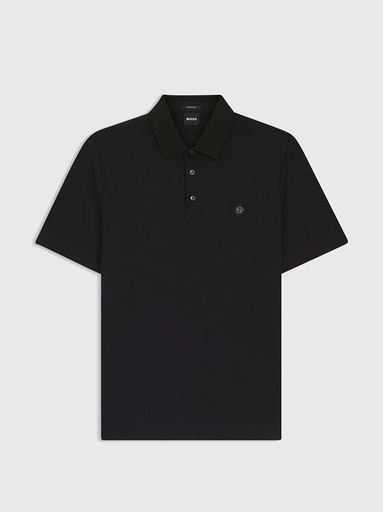 Short sleeved cotton polo shirt - 1