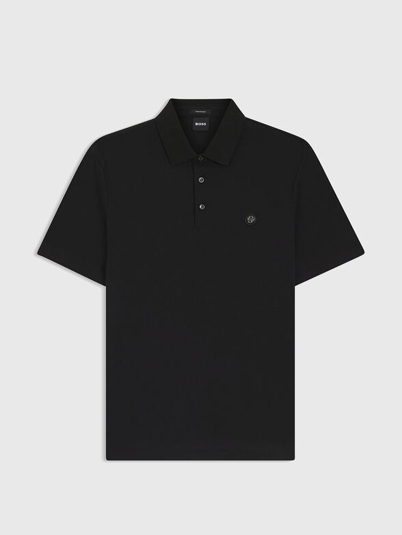 Short sleeved cotton polo shirt - 1