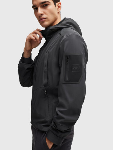 J NEON jacket with zip and hood - 3