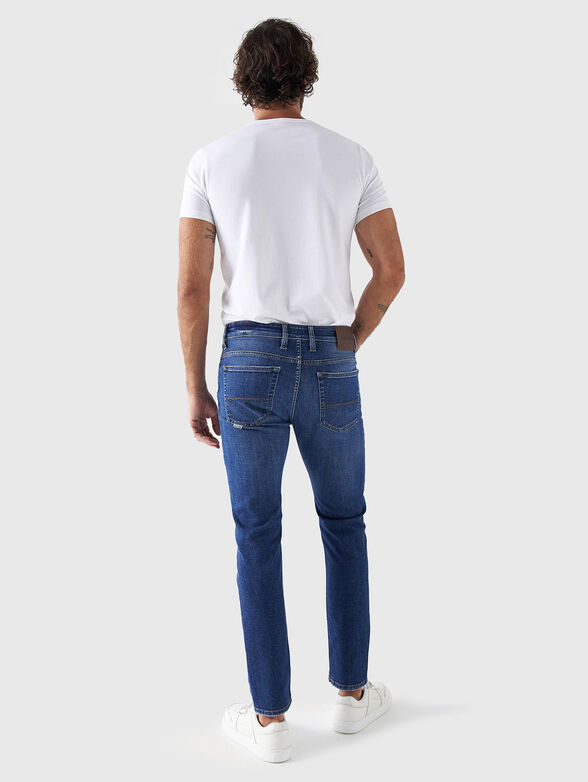 Dark blue slim jeans - 2