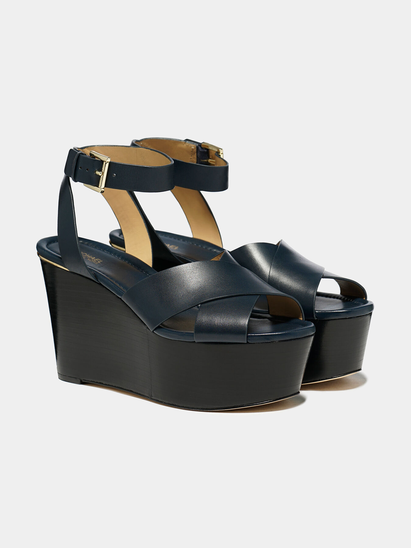 ABBOTT Leather wedge brand MICHAEL KORS Globalbrandsstore en