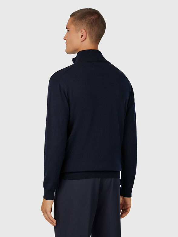 Wool cardigan with double zip - 3