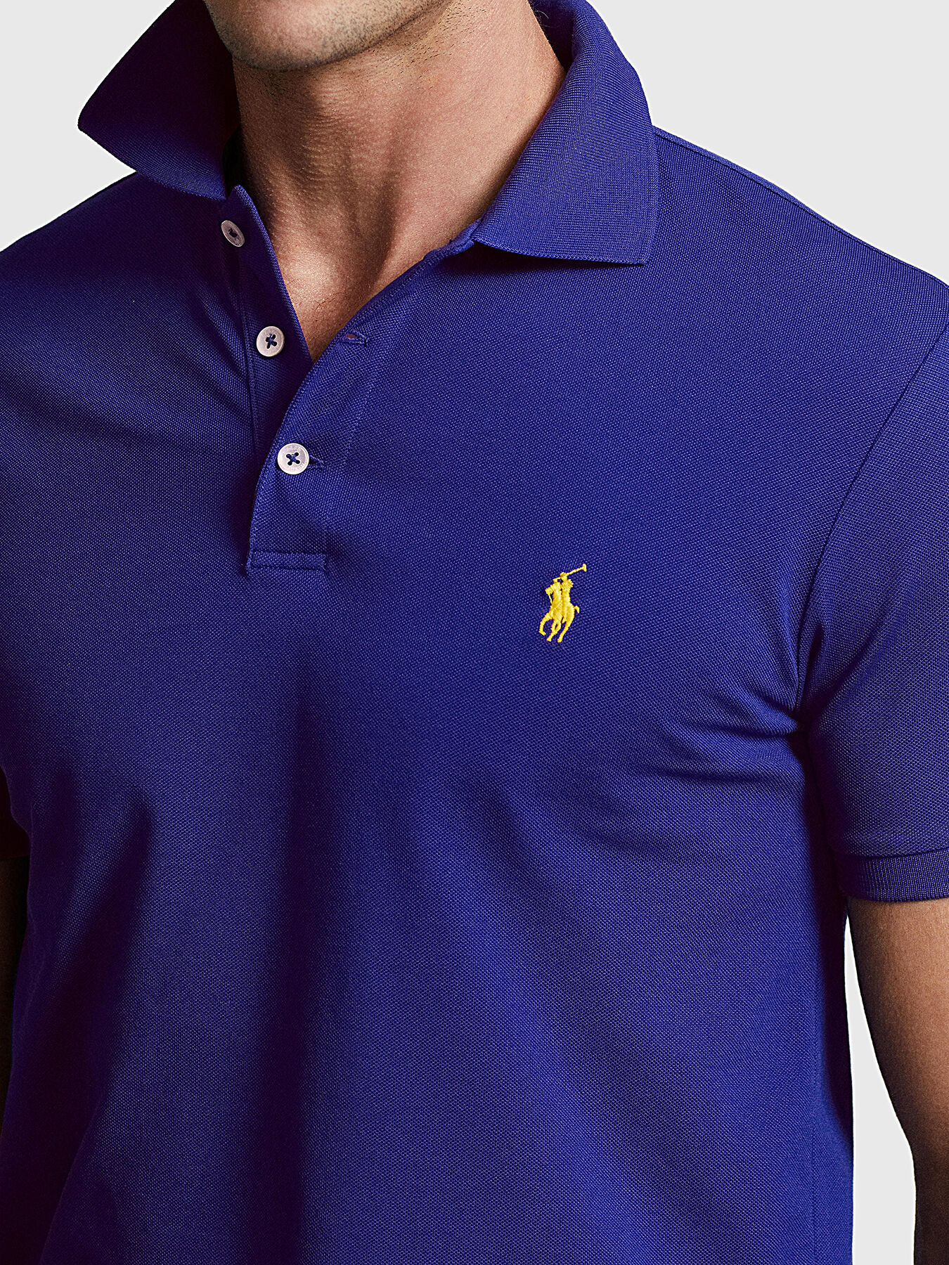 Dark purple Polo shirt with embroidery brand POLO RALPH LAUREN Globalbrandsstore en