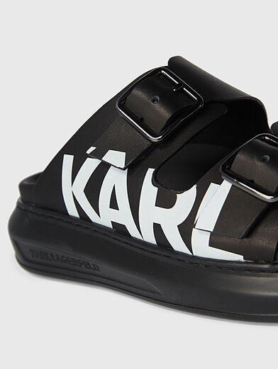KAPRI Sandals with contrasting logo - 2