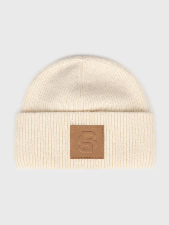 Wool hat with accent logo - 1