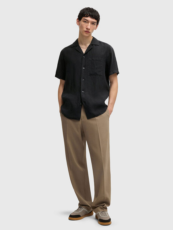 ELLINO short sleeved linen shirt - 2