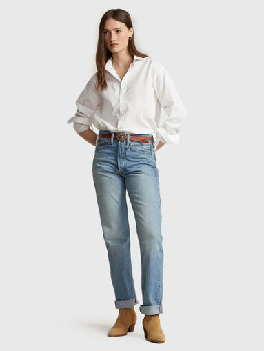 Straight jeans in blue  - 5
