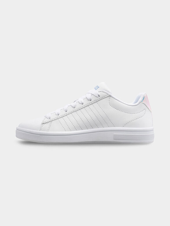 COURT SHIELD leather sneakers with holographic details - 3