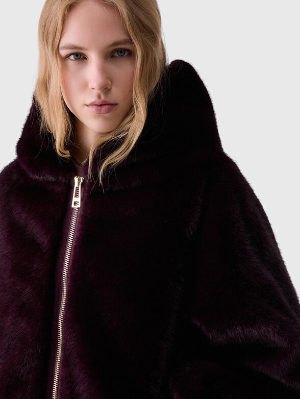 Oversized teddy jacket - 4