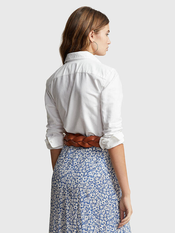 Logo embroidered shirt  - 3